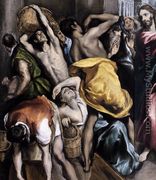 The Purification of the Temple (detail 1) c. 1600 - El Greco (Domenikos Theotokopoulos)