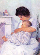 Mother and Child (White Mantel) 1912 - Bernhard Gutmann