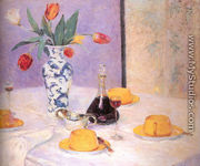Tulips and Yellow Tea Service - Bernhard Gutmann
