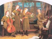 The Home Quartet (Mrs. Vernon Lushington and her Children) 1882-83 - Arthur Hughes