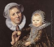 Catharina Hooft with her Nurse (detail 1) 1619-20 - Frans Hals