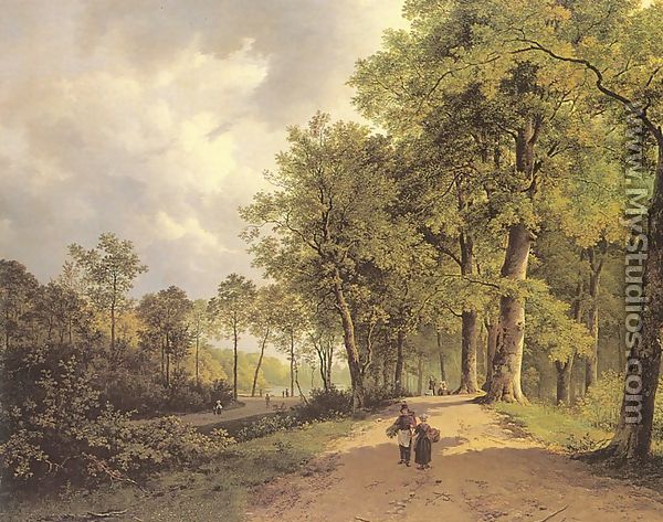 View of a Park  1835 - Barend Cornelis Koekkoek
