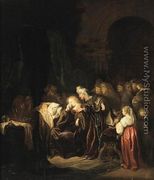 David and Batsheba Mourning over Their Dead Son 1640-45 - Salomon Koninck