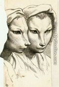 Physiognomic Heads Inspired by a Weasel c. 1670 - Charles Le Brun