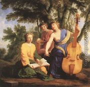 The Muses- Melpomene, Erato and Polymnia  1652-55 - Eustache Le Sueur