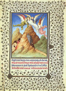 Belles Heures de Duc du Berry -Folio 20-  St. Catherine's Body Carried to Mt. Sinai  1408-09 - Jean Limbourg