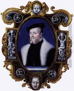 Portrait of Anne the Montmorency  1556 - Leonard Limosin