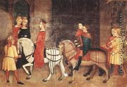 Effects of Good Government on the City Life (detail-5)  1338-40 - Ambrogio Lorenzetti