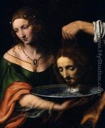 Salome Receiving the Head of John the Baptist - Bernardino Luini
