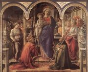 Madonna and Child with St Fredianus and St Augustine 1437-38 - Fra Filippo Lippi