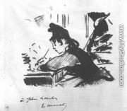 Woman Writing  1862-64 - Edouard Manet
