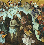 The Baptism of Christ 1500 - Master of the St. Bartholomew Altarpiece