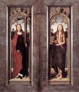 Triptych of Adriaan Reins (closed) 1480 - Hans Memling