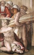 Sacrifice of Noah (detail-2) 1509 - Michelangelo Buonarroti