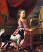Young Lady with a Bird and Dog - John Singleton Copley