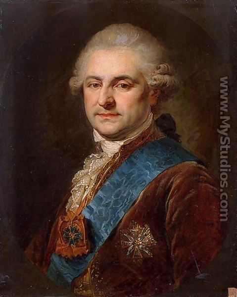 Portrait of King Stanislaus Augustus Poniatowski - Johann Baptist the Elder Lampi