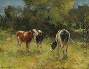 Cows in a Paddock - Alfred Wierusz-Kowalski