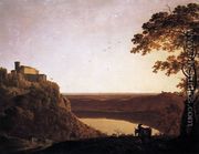 View of the Lake of Nemi 1790-95 - Josepf Wright Of Derby