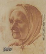 Portrait of Artist's Mother - Ludomir Slendzinski