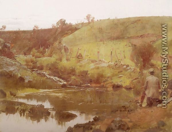 Quiet Day on Darebin Creek - Tom Roberts