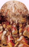 Modello for the Ascension of Christ with Saints Agnes and Helen 1570s - Giovan Battista Naldini