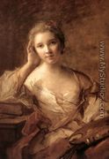 Portrait of a Young Woman Painter - Jean-Marc Nattier