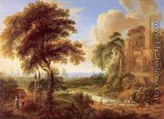 Landscape with a Castle and Town in the Distance - Gilles Neyts