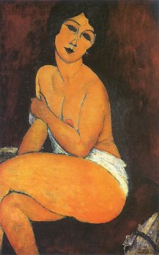 Modigliani- Seated Nude on Divan